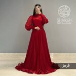 ارگانزا شاین قرمز ترک - تصویر 5