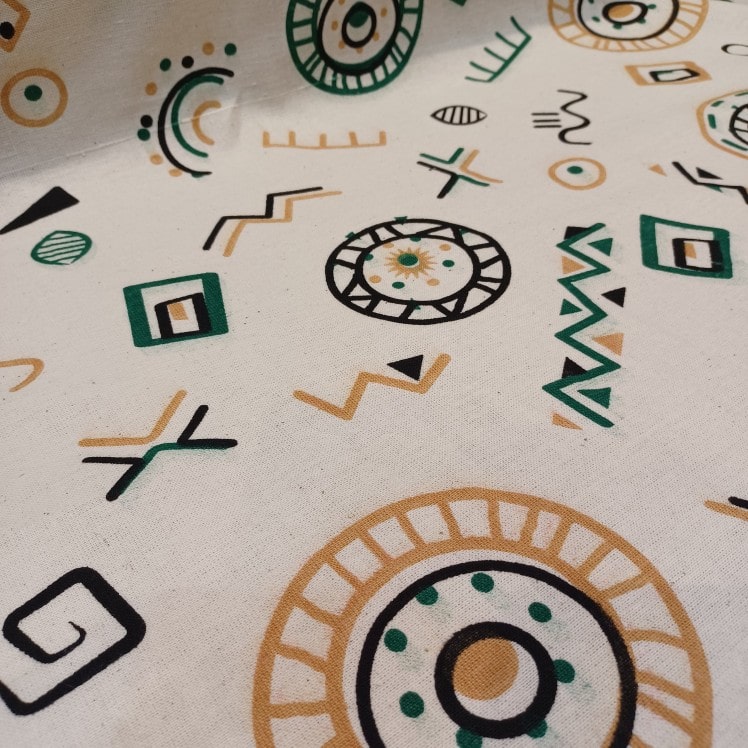 لینن چاپی ۹ سبز