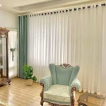 پارچه حریر ساده پرده - عرض ۳ متر