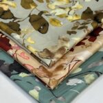 ساتن ابریشم ترک (طرح برگ پاییزه)