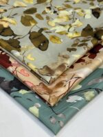 ساتن ابریشم ترک (طرح برگ پاییزه)