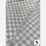 پارچه ژاکارد فکورا پفکی شطرنجی ترک - تصویر 4